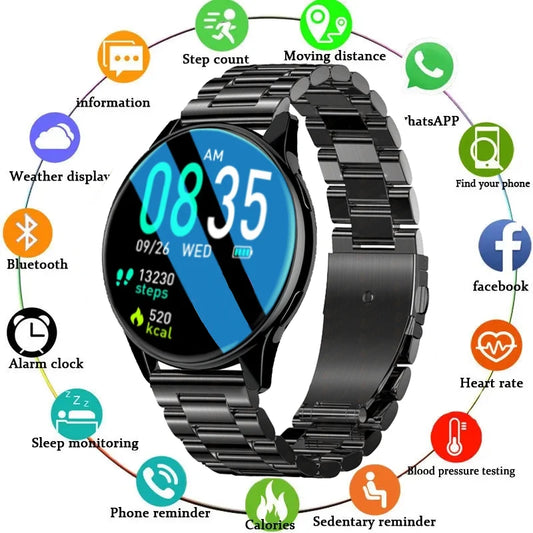 Round relogios Smartwatch 2024 Amoled Smarthwhatch Custom Dial Bluetooth Call Smart Watch Men Women relojes inteligentes Sports