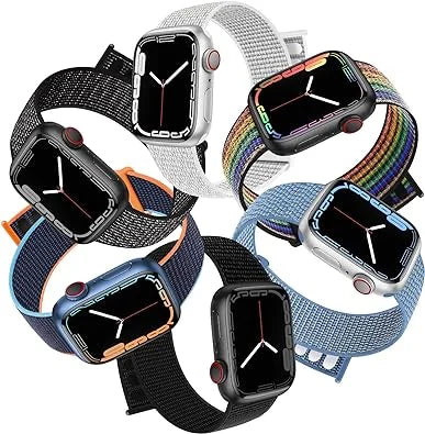 Nylon Strap for Apple Watch Ultra 2 1 49mm Breathable Replacement Wristband for IWatch 9 8 7 6 5 4 3 SE 45mm 41mm 44mm 42mm 40mm