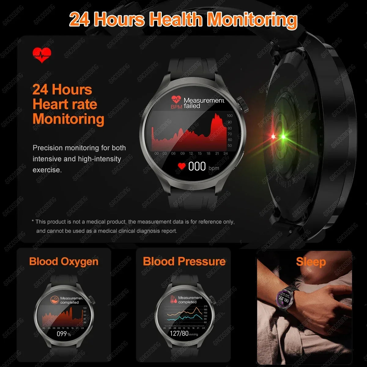 For HUAWEI GT4 Pro GPS SmartWatch Men AMOLED Screen Heart rate Bluetooth Call IP68 Waterproof Man NFC Smartwatches 2024 New