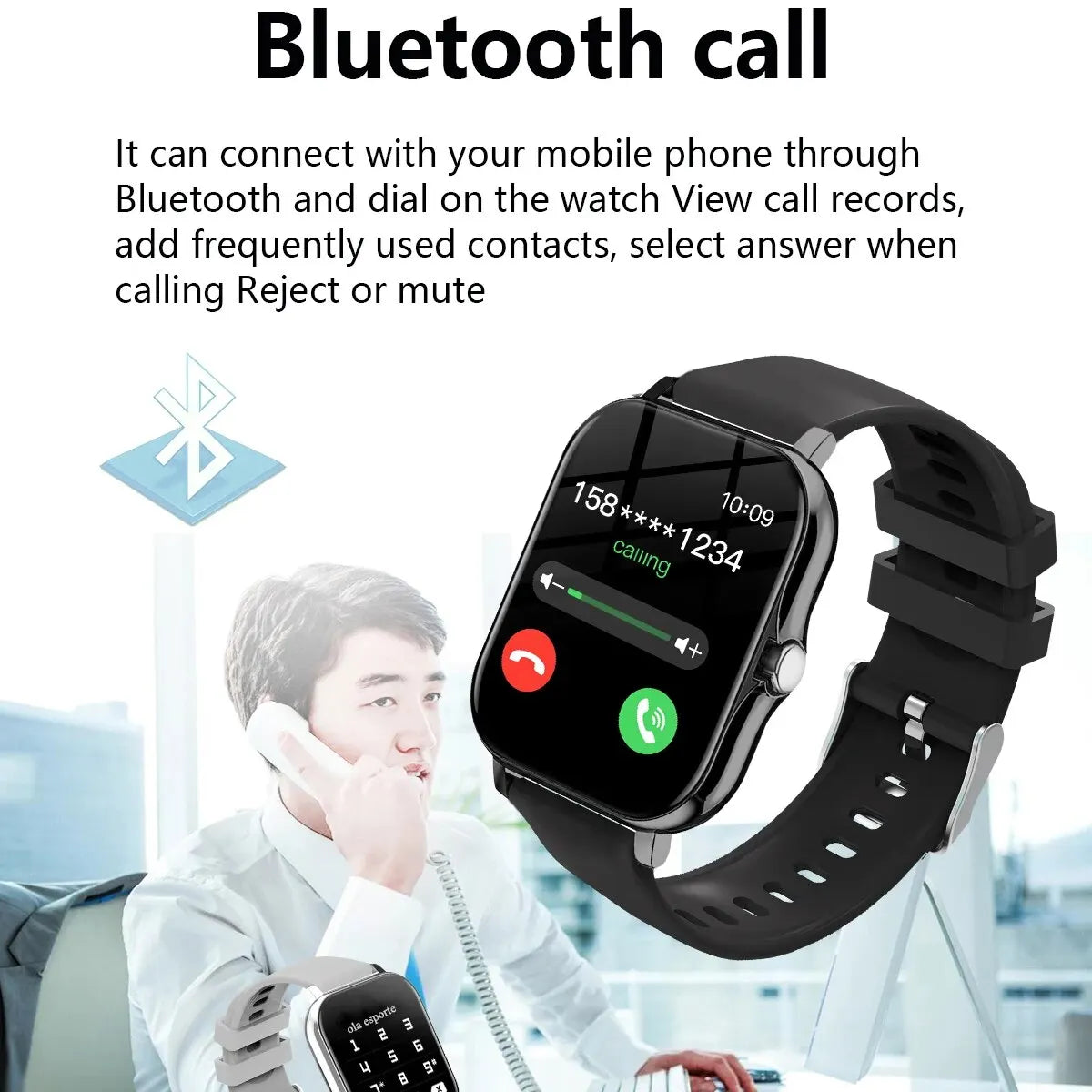 Ola Esporte Smart Watch for Men Women Newest 2024 Sport SmartWatch DIY Watch Faces Bluetooth Call Phone Smart Band PK H13 H5 P73