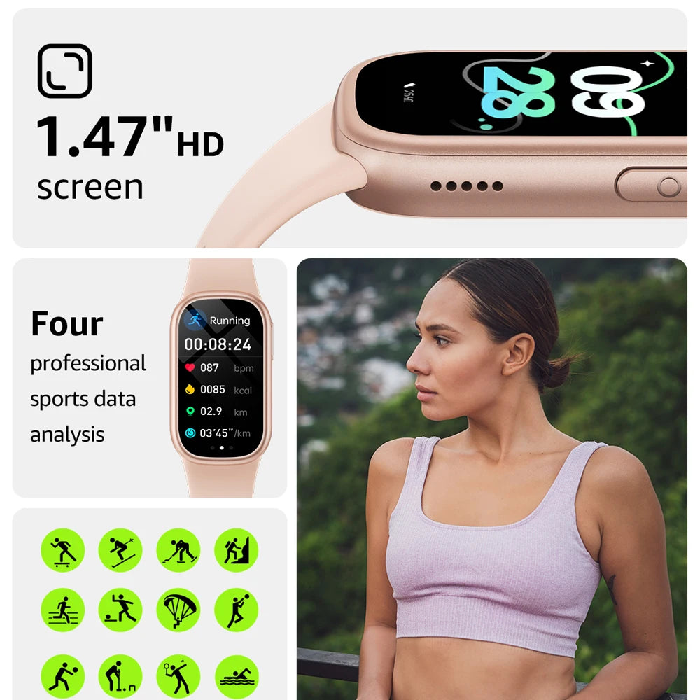 2024 B7 Smart Watch Man Woman Bluetooth Call Heart Rate Fitness Tracker Sports Full Tcuch Screen Bracelet For ios Android Phone