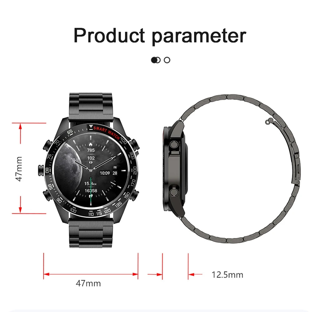 Always show time 2024 New Smart Watch 1.43"AMOLED Display Bluetooth Phone Call Smartwatch Monitor IP68 Waterproof Fitness Watch