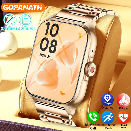 New Smart Watch 2024 Wireless Charging Smartwatch Bluetooth Calls Men Women Smartwatches Fitness Bracelet Custom Watch Face