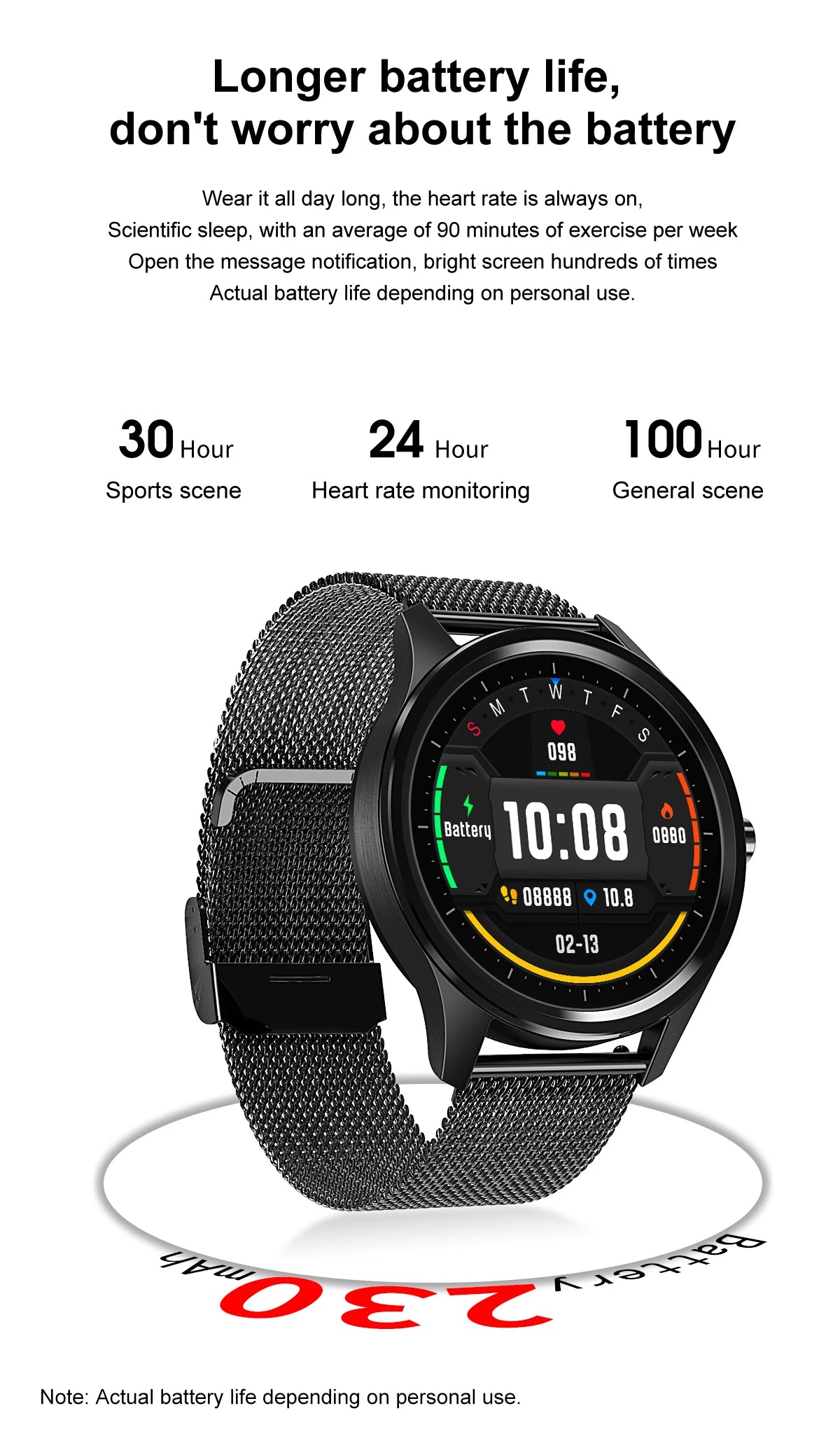 Zordai DT55 Smart Watch Men 2024 Sports Bracelet Men For Xiao Heart Rate Sport Fitness Waterproof SmartWatch For IOS Android