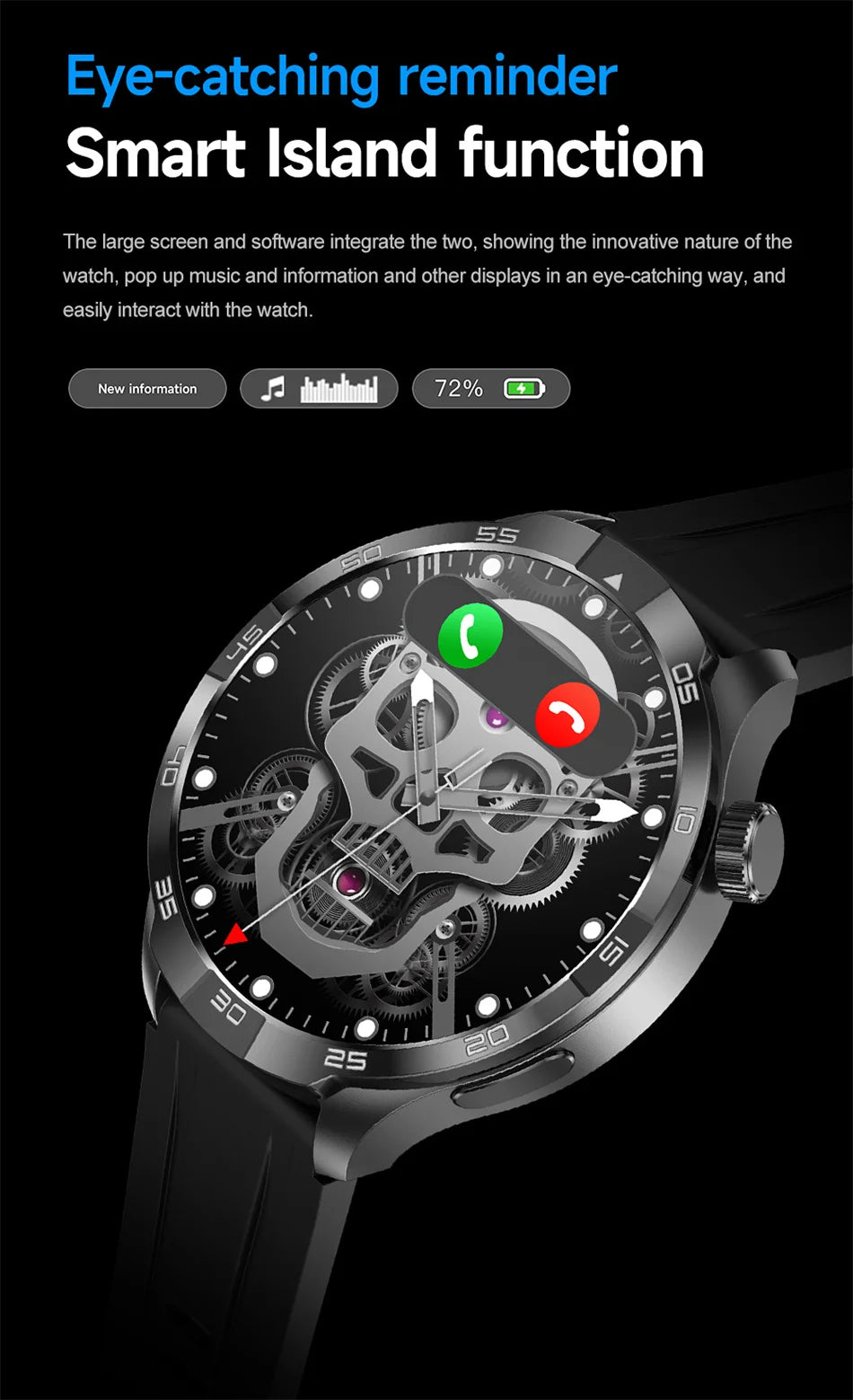 For HUAWEI Sports Waterproof Smart Bracelet Men Watch GPS NFC Compass 1.85 inch AMOLED Screen Bluetooth Call Smartwatch 2024 New