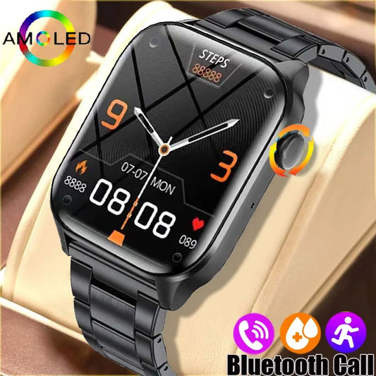 2024 New For Xiaomi Men Smartwatch Bluetooth Call Waterproof Heart Rate Blood Sugar Sport Track Women Smartwatch For Android IOS