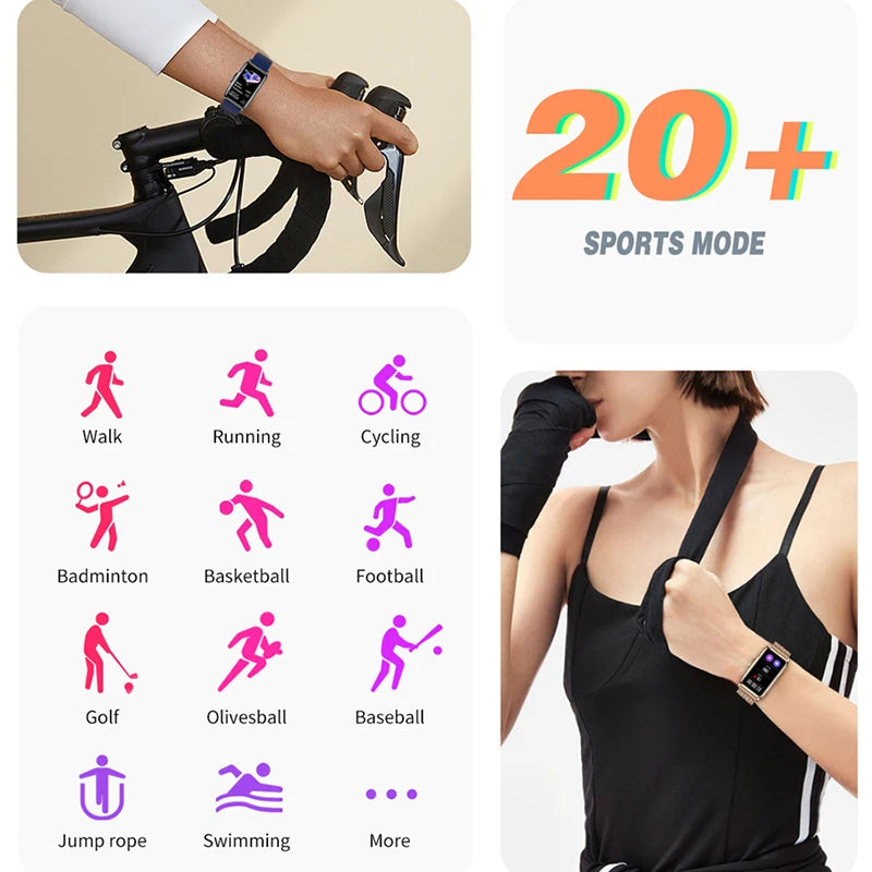 1.47 Inch Smartwatch Men Women Full Touch Screen Heart Rate Fitness Tracker IP67 Waterproof Smartwatch For Android IOS 2024 New