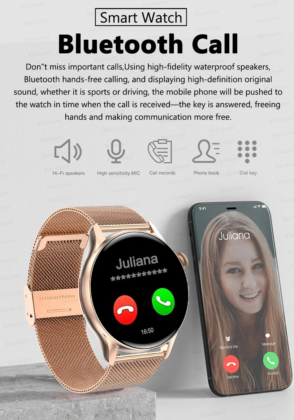 2024 Smartwatch Women 466*466 AMOLED 1.43" HD Screen Always Display Time Bluetooth Call IP68 Waterproof Sports Smart Watch Men