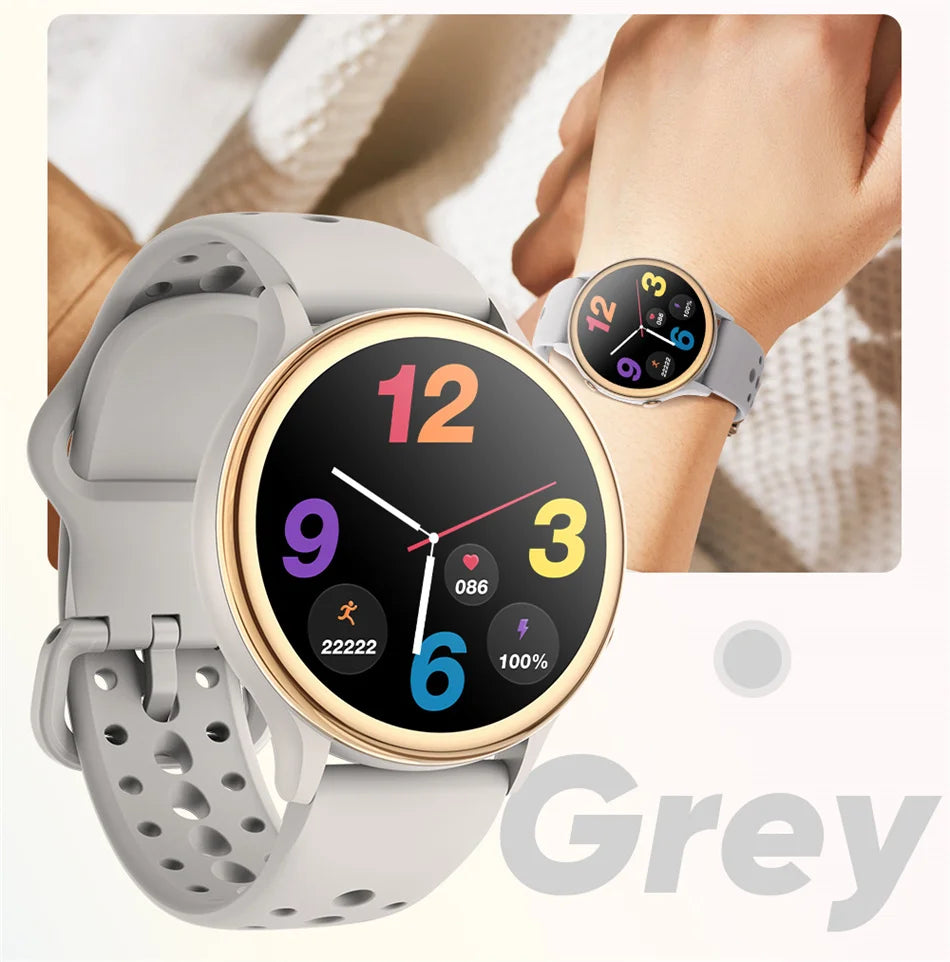 2024 Fashion Bluetooth Call Smart Watch Women 1.27 inch Heart Rate Blood Oxygen 100+Sports Waterproof Men Smartwatch For Xiaomi