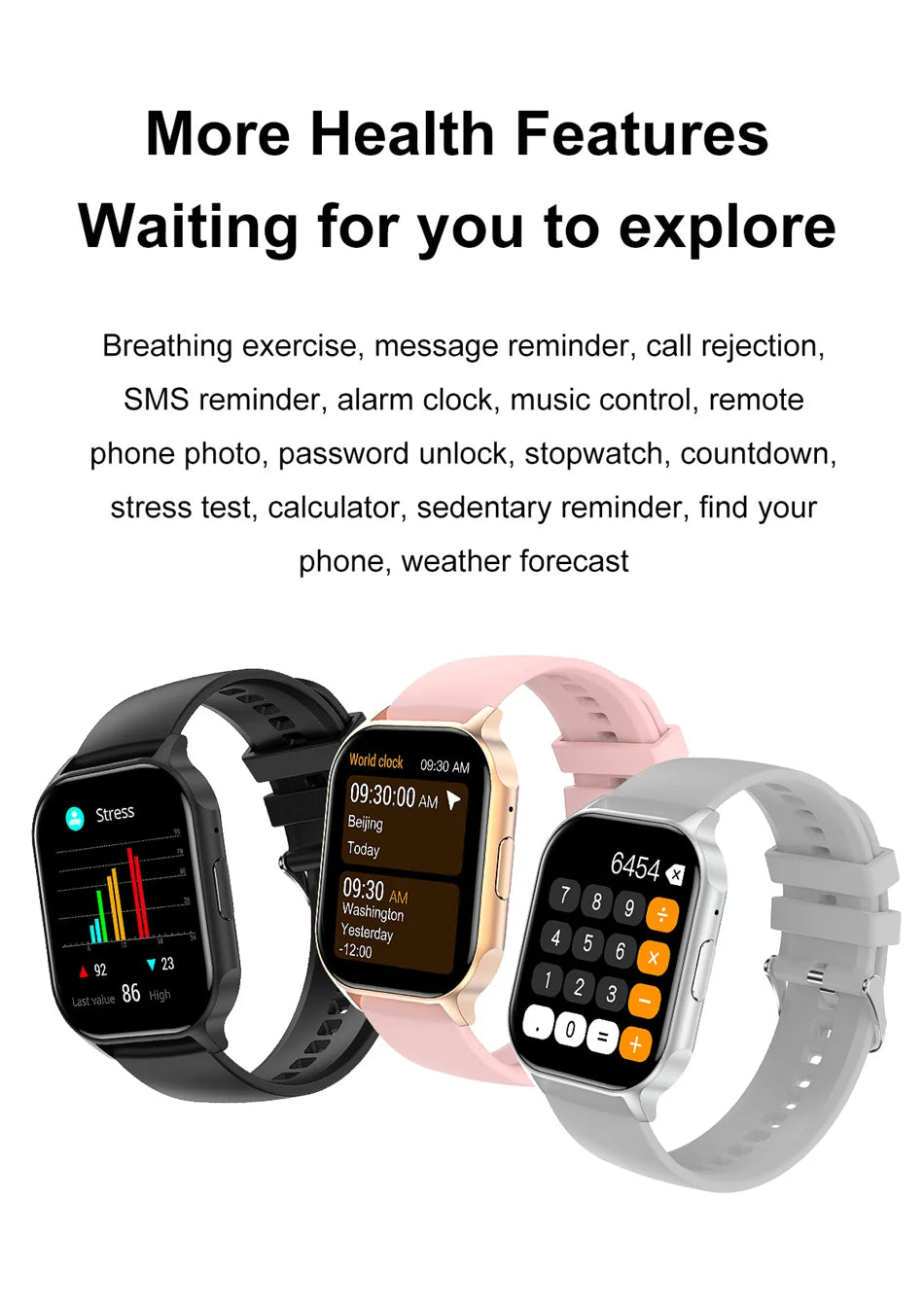 For Xiaomi 2024 New Women's Smart Watch Multi-function Sports Health Watches Blood Sugar Bluetooth Call NFC Smartwatch Men+Box