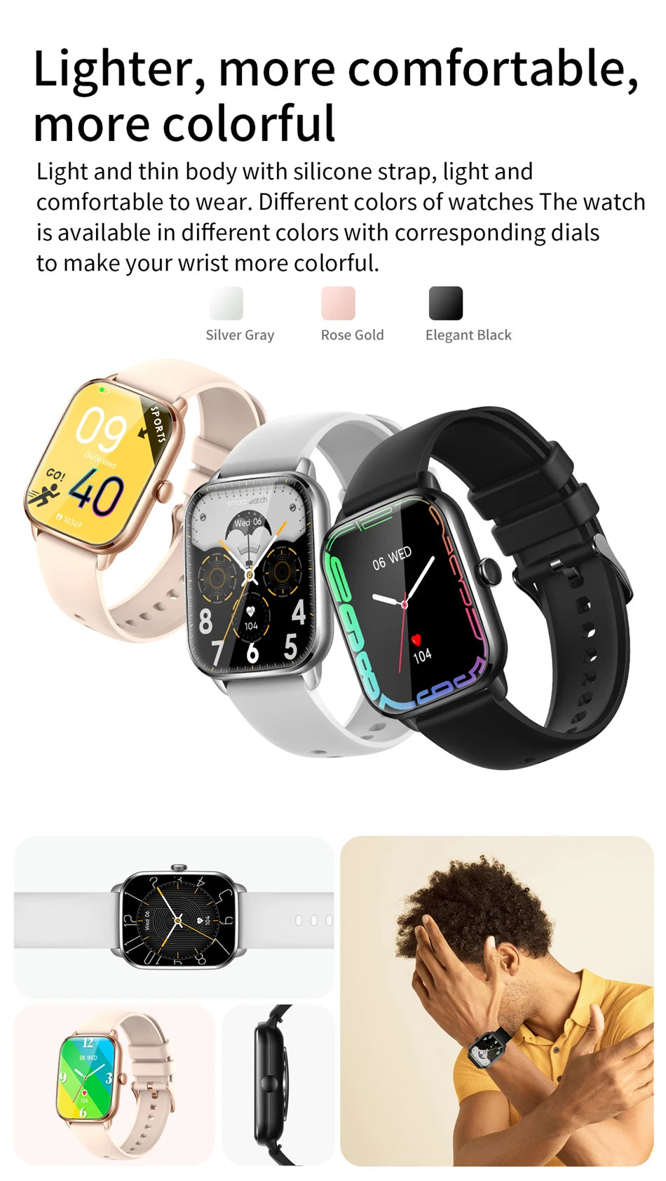 2024 Women motion Smartwatch Bluetooth Call Sleep Monitor Multifunctional mode Watch For Men Smart Watch Full Screen New product