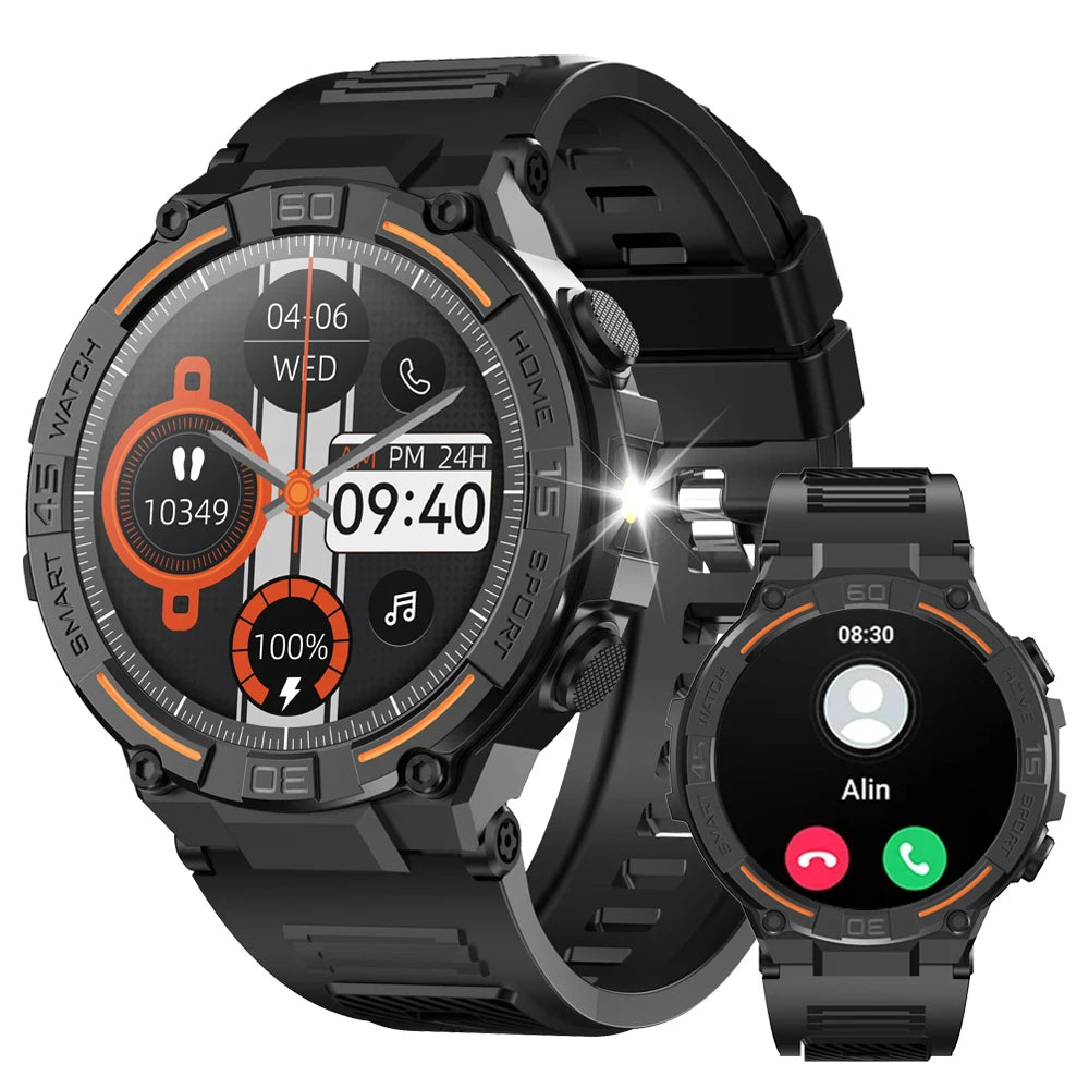 Smart Watch Men Bluetooth Call IP67 Waterproof Outdoor Sports Fitness Heart Rate Blood Oxygen Sleep Monitoring Smartwatch 2024