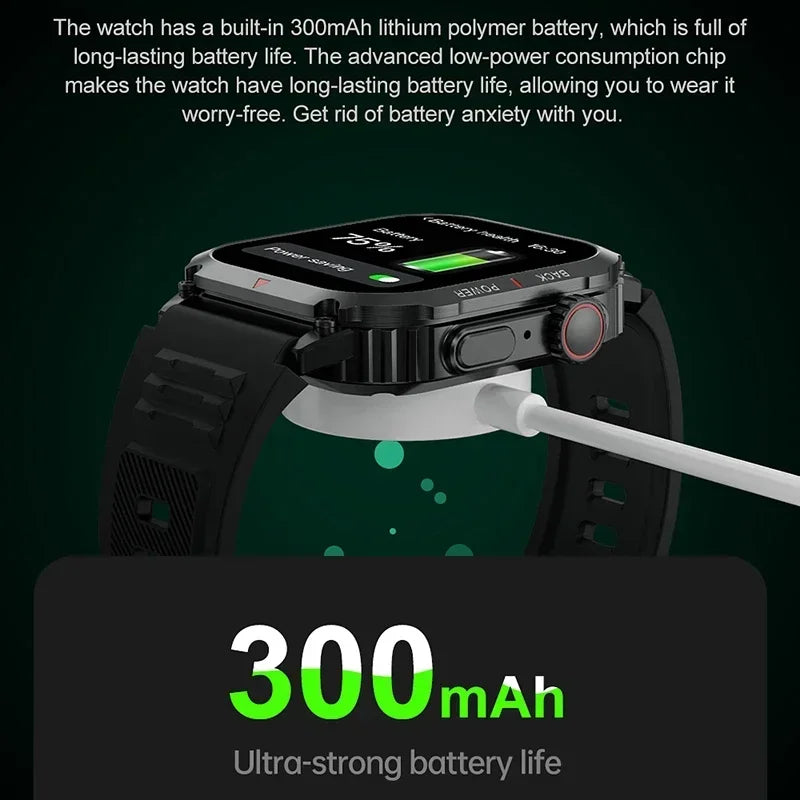 GPS Smart Watch for Men NFC Calling Watch Alititude Pressure Fitness Tracker Heart Rate Monitor Outdoor Sports Smartwatch 2024