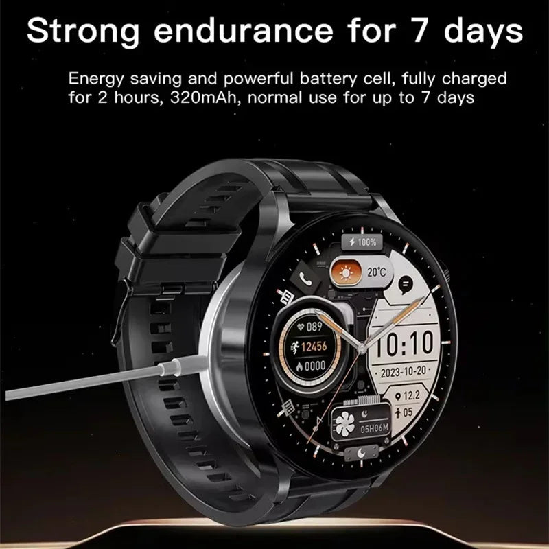 2024 Smart Watch Men 1.8inch Large Screen Bluetooth Call Heart Rate Health Monitoring Women Smartwatch Sport Fitness Tracker