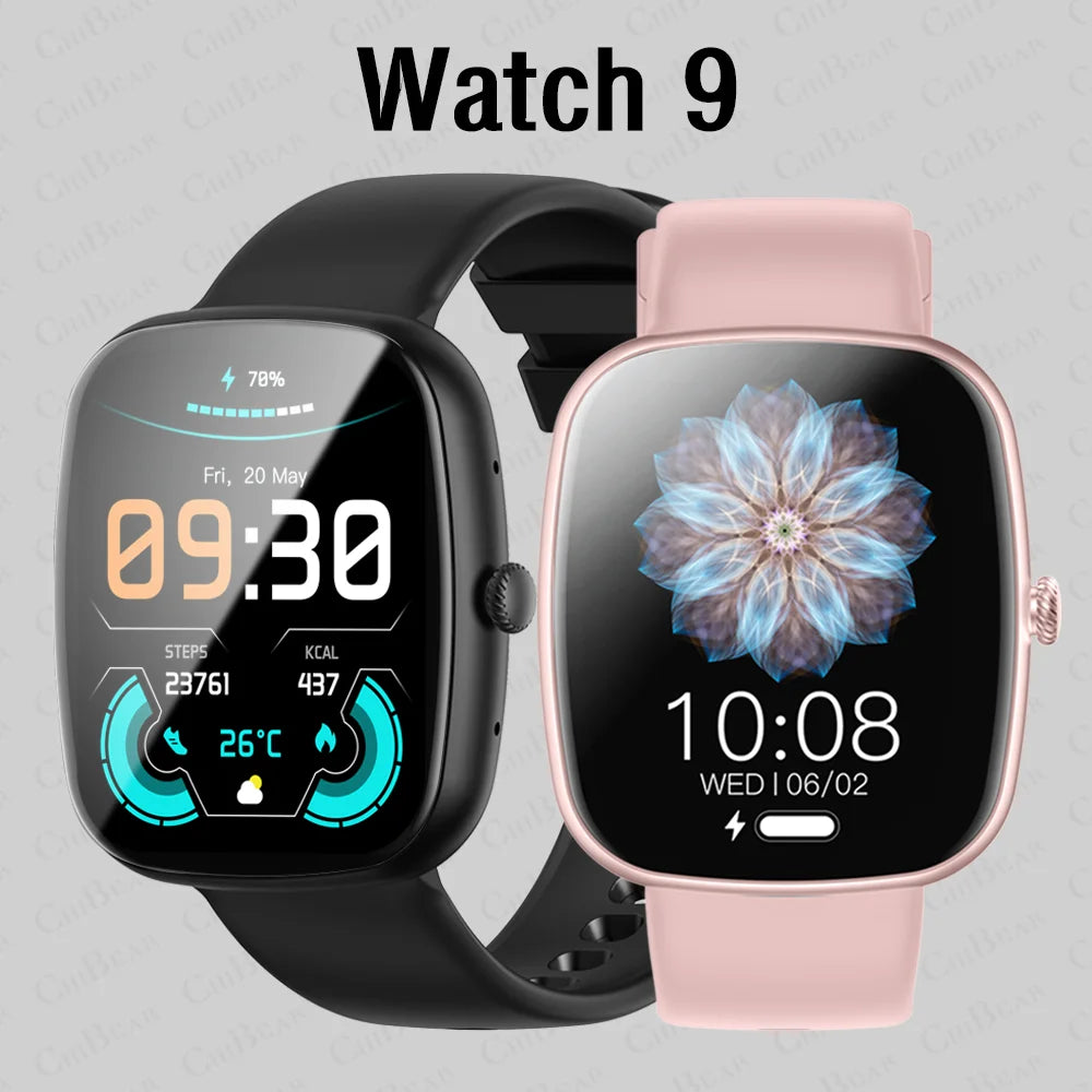 2024 ChiBear Smart Watch Women 1.8-Inch Amoled HD Screen 123+Sport Modes Fitness Heart Rate Waterproof Bluetooth Call Smartwatch