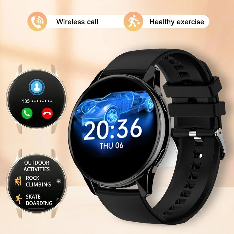 Smart Watch 2024 Women Men Round AMOLED Display Fashion Custom Watch Faces Smarthwhatch Gift Bluetooth Sports Fitness Watches