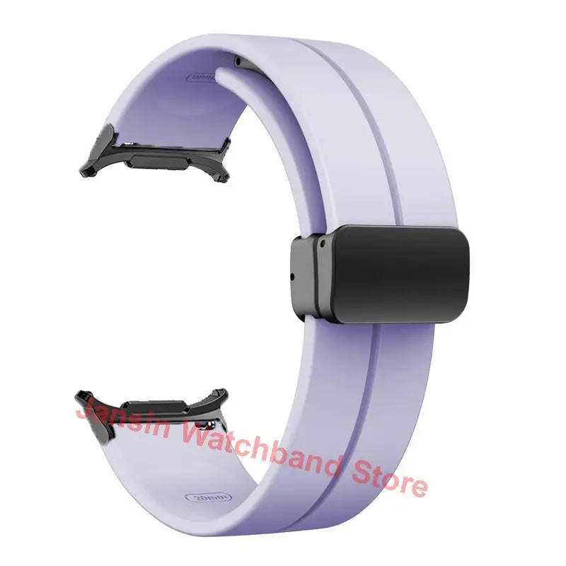 Magnetic Silicone Band for Samsung Galaxy Watch Ultra 47mm Soft Sport Bracelet for Galaxy Watch Ultra Replacement Strap Correa