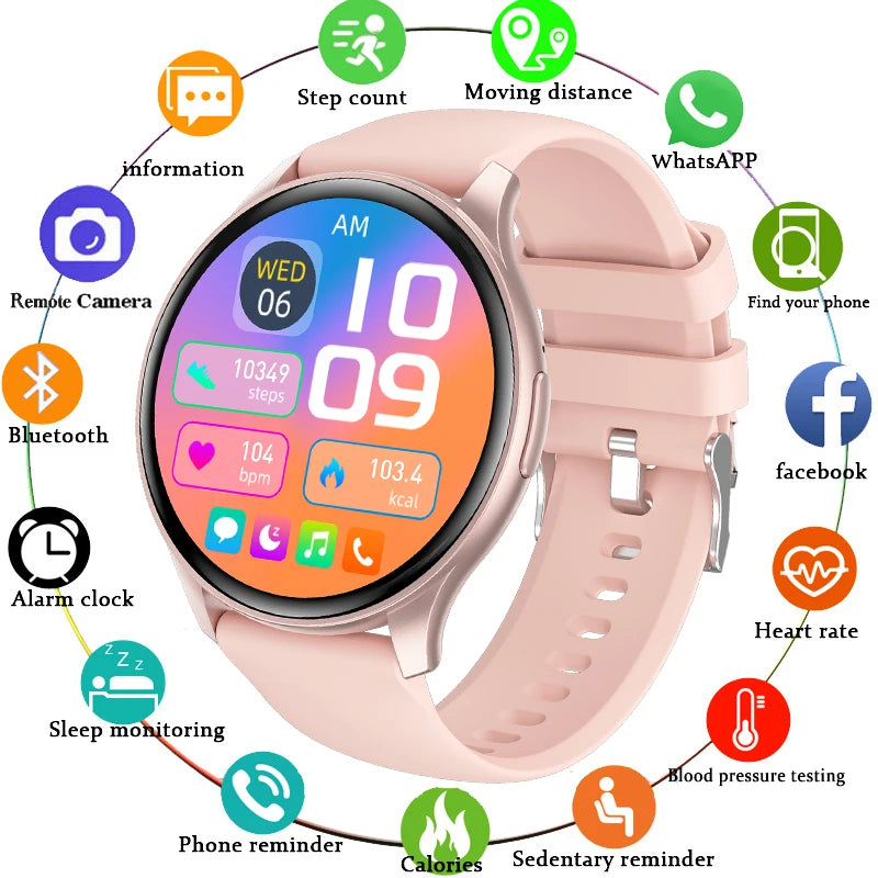 For Xiaomi Huawei 1.43 inches Bluetooth Call Smartwatch Women Men AMOLED 466*466 HD Pixel Display Smartwatches Ladies 2024 New