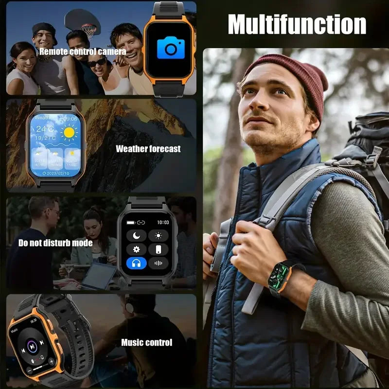 IUTECH P73 Smart Watch 2024 Bluetooth Conneced Call Watches 3ATM Waterproof Relojes Smart Wrist Watch For Men Women Smarthwhatch