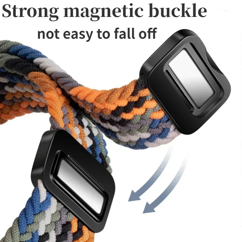 Nylon Loop Band for Samsung Galaxy Watch Ultra 47mm Strap Magnetic Buckle Bracelet Wristband for Galaxy Watch 7 Ultra Watchband