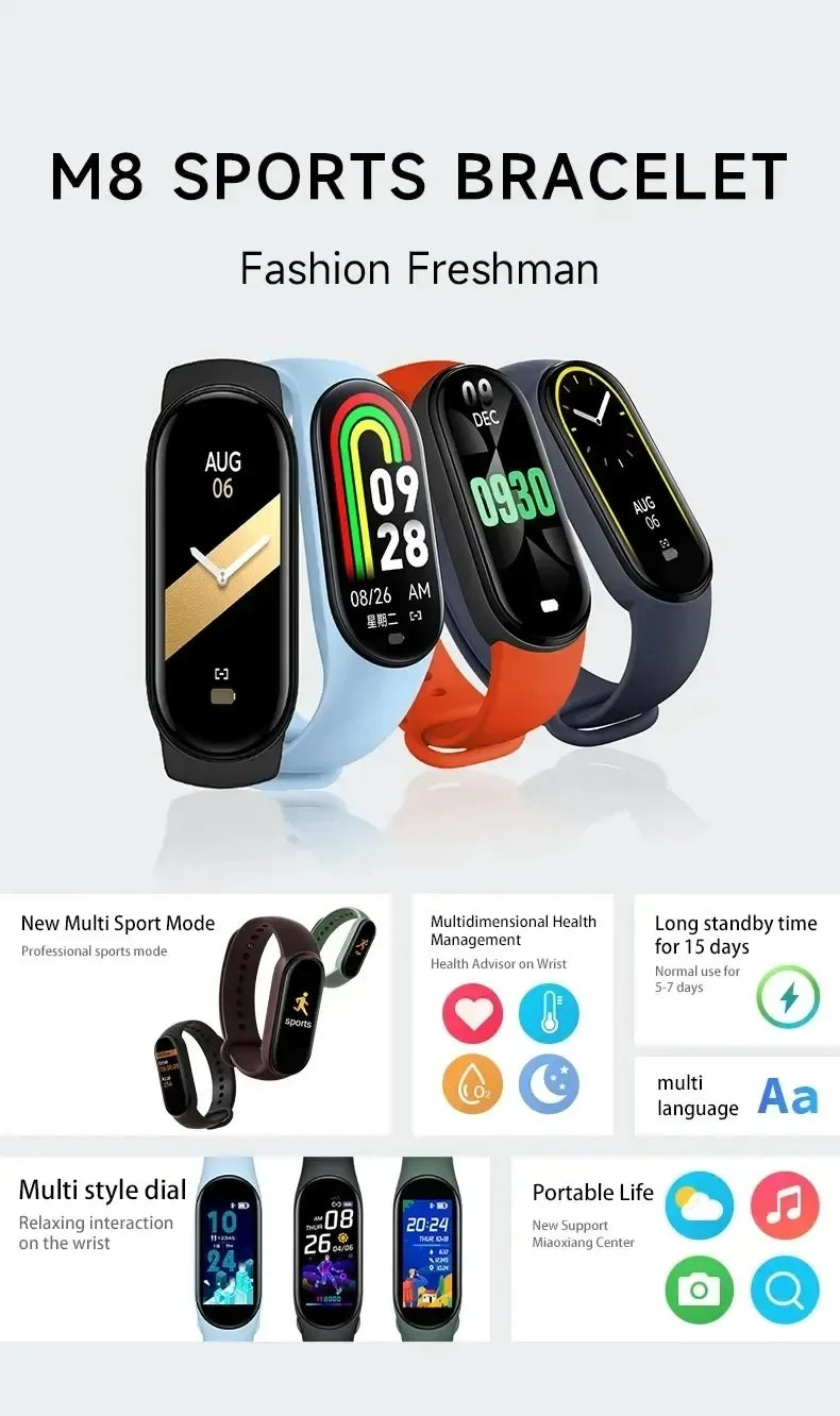 Smart Digitally Connected Watch for Children Call Remind Heart Rate Monitoring Alarm for Male and Female Hour  Smartwatch