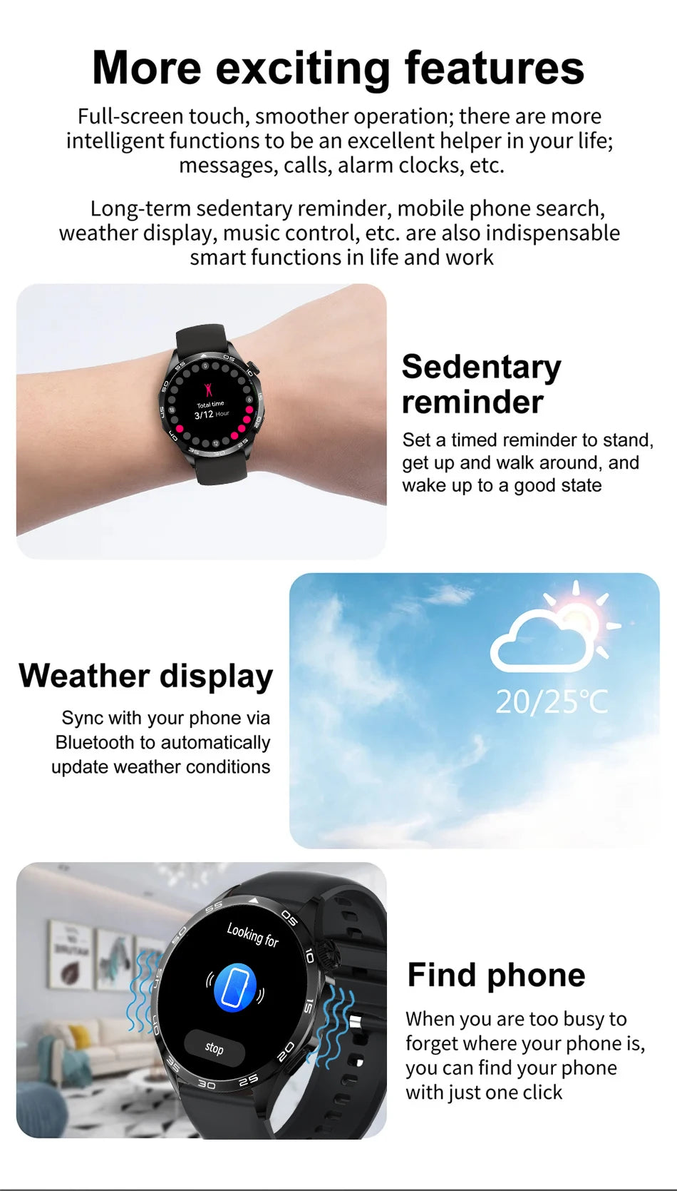 2024 New For Huawei Smart Watch Men Watch 4 Pro+ 1.50 Inch HD Screen Bluetooth Call ECG Heart Rate Health Monitoring Smartwatch