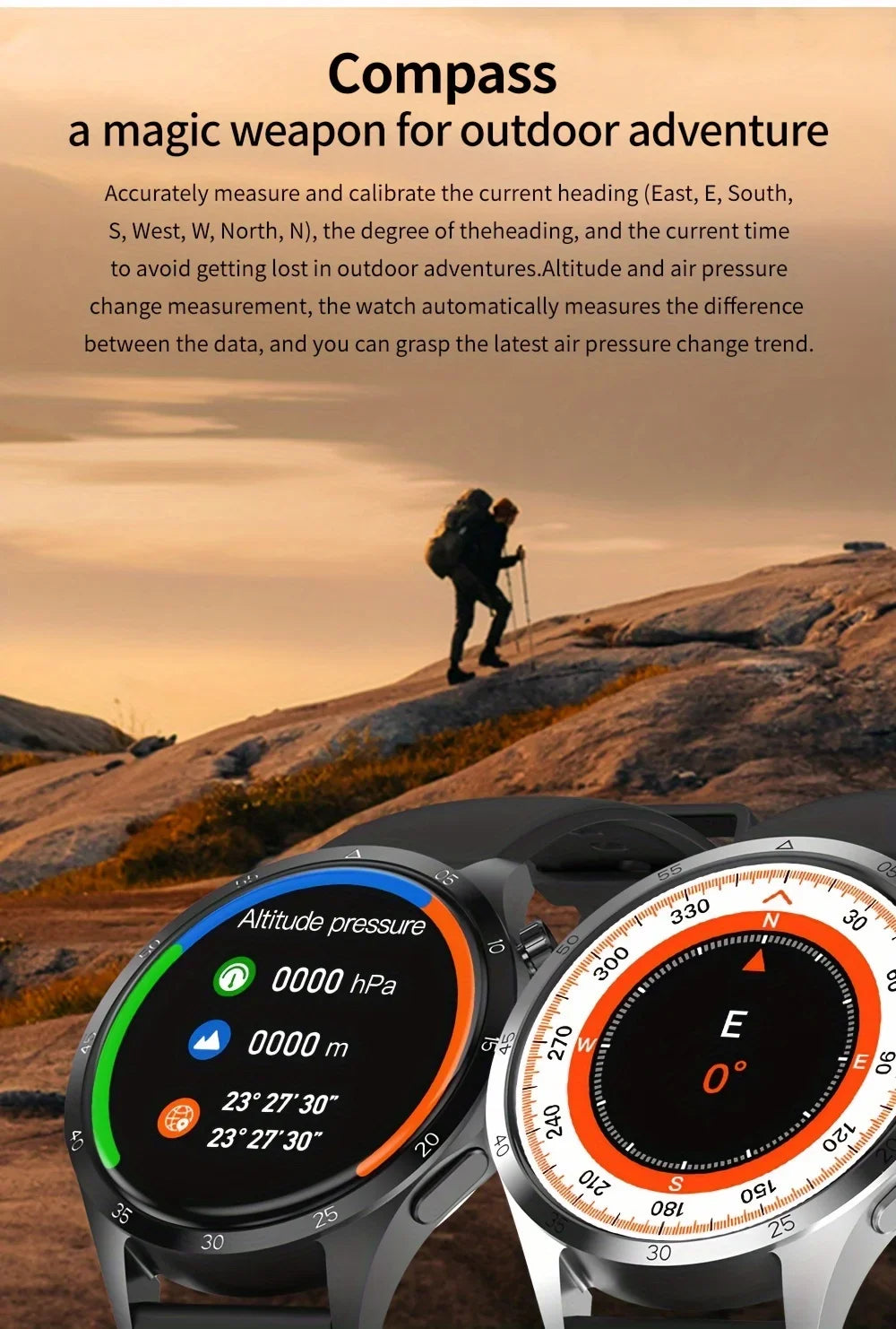 2024 New GPS Tracker Smartwatch Men GT4 Pro+1.53-inch AMOLED 360 * 360 HD Screen Wireless Call NFC Smartwatch