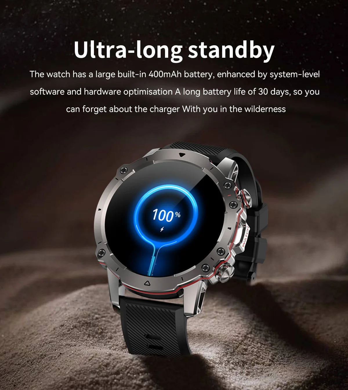 2024 New Rugged Military Outdoor Smart Watch For Men BT Call Waterproof Sports fitness Watches Blood Oxygen Smartwatch relojes