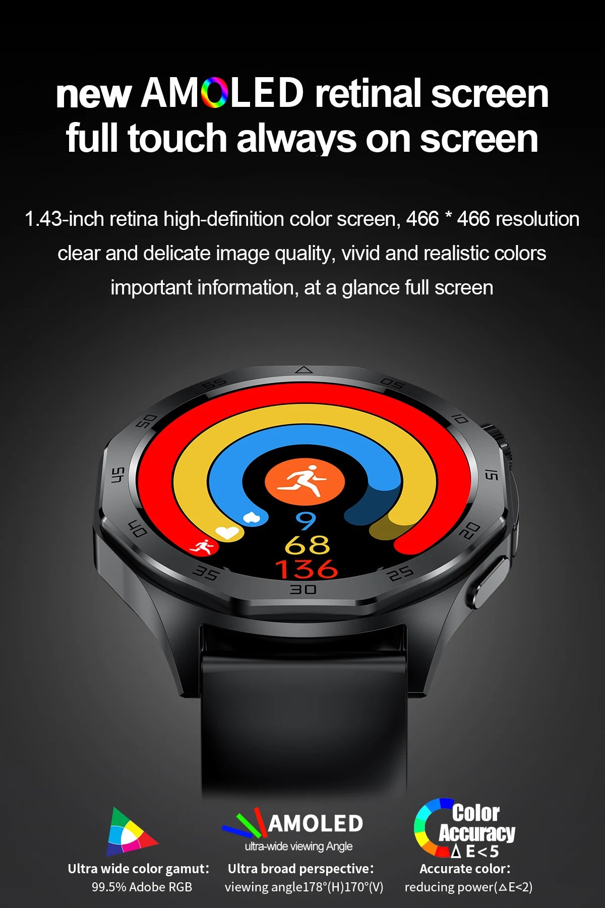 2024 New Medical Grade Smart Watch AI Diagnosi Blood Lipid Uric Acid Body Fat Blood Oxygen ECG+PPG Bluetooth Call Men smartwatch