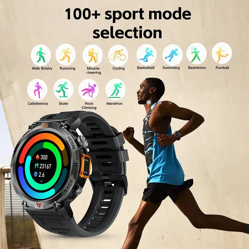 2024 Men Smart Watch 1.43inch Amoled Display Bluetooth Call reloj hombre S100 Smartwatch For Men 3ATM Sport Fitness Smarthwhatch