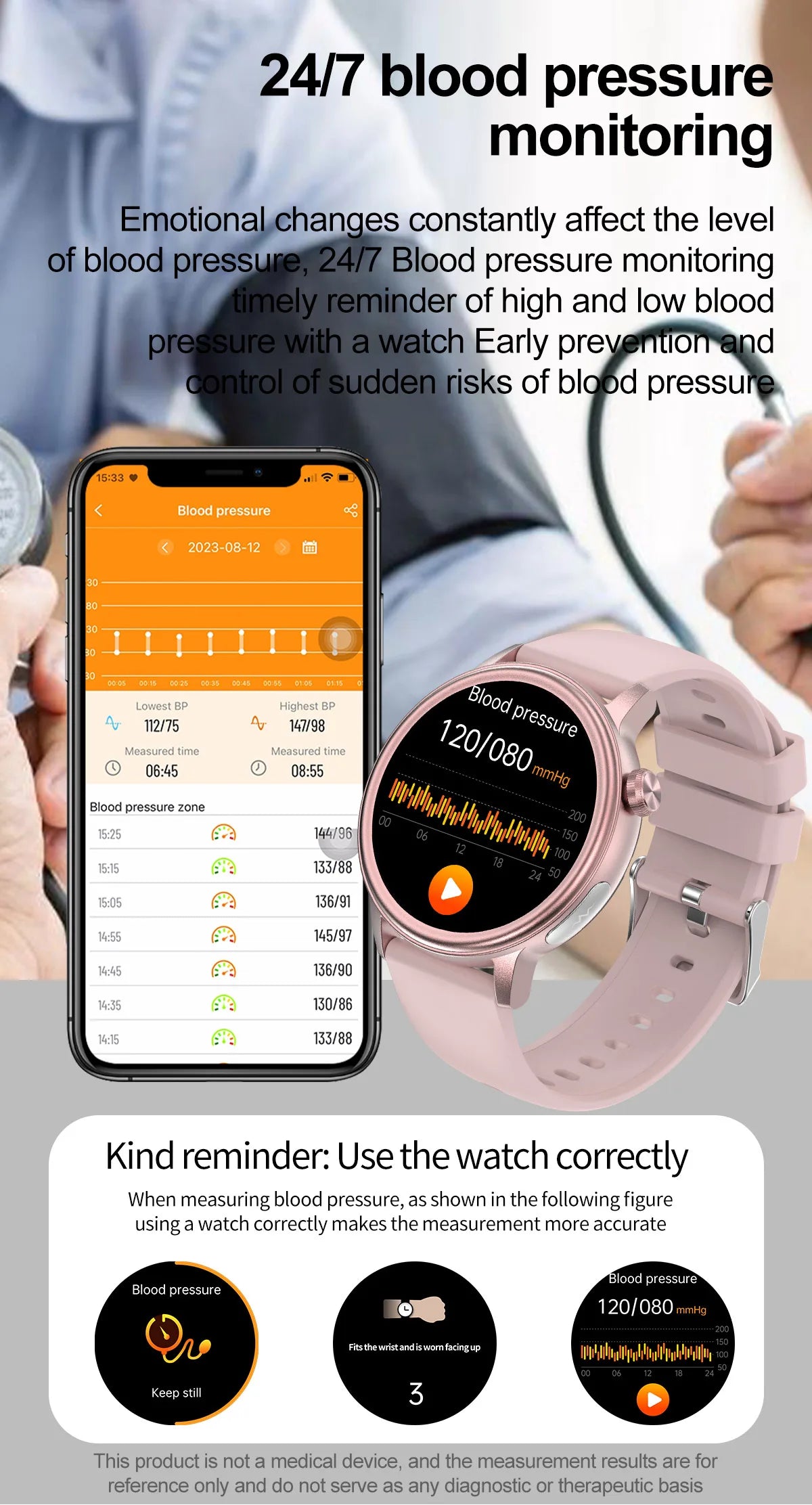 2024 New Blood Lipids Uric Acid Blood Glucose Smart Watch Men ECG+PPG HD 360*360 Full Screen Touch Bluetooth Call Smartwatch