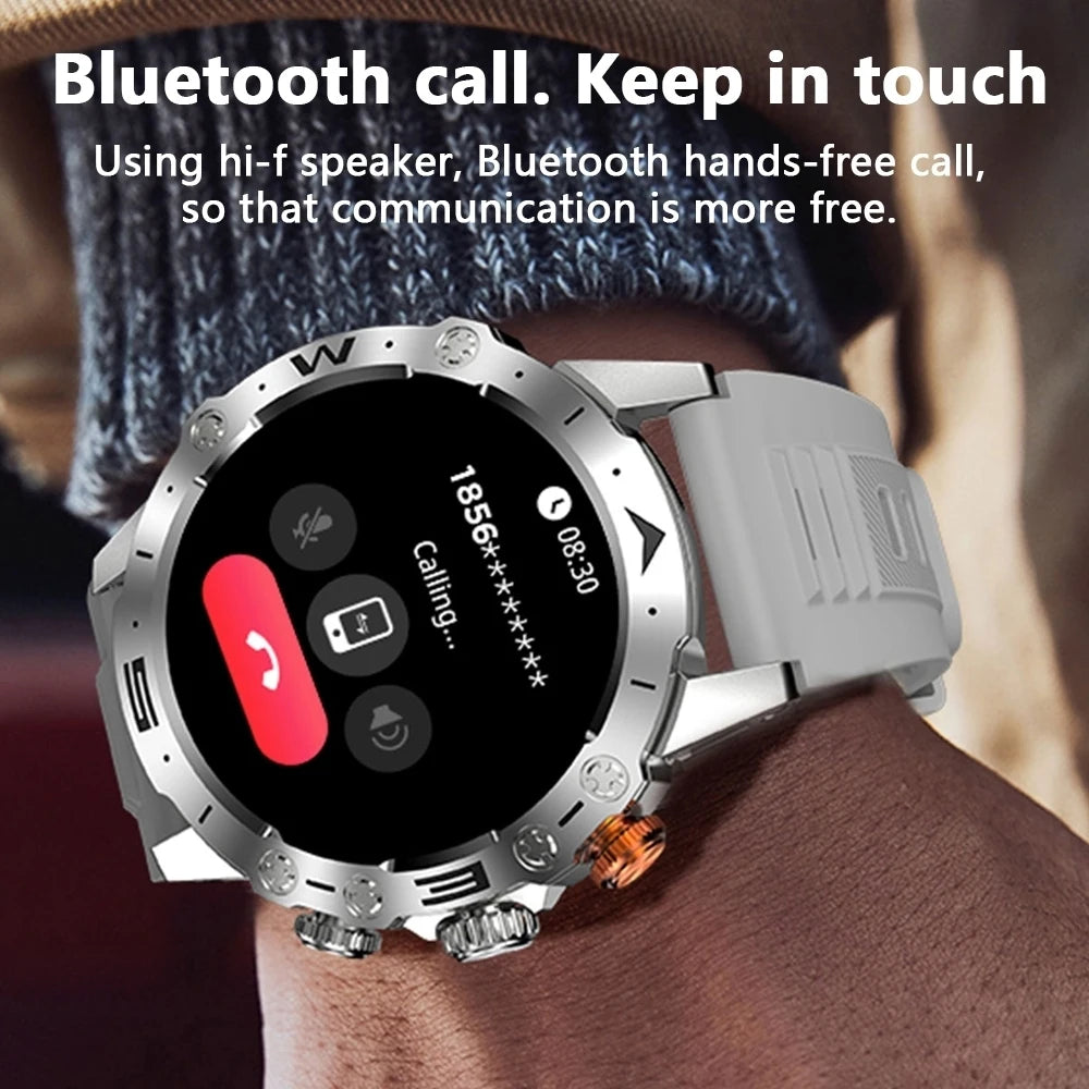 2024 New GPS Outdoor Fitness SmartWatch Men AI Voice Bluetooth Call Heart Rate Blood Pressure IP68 Waterproof Sports Smart Watch