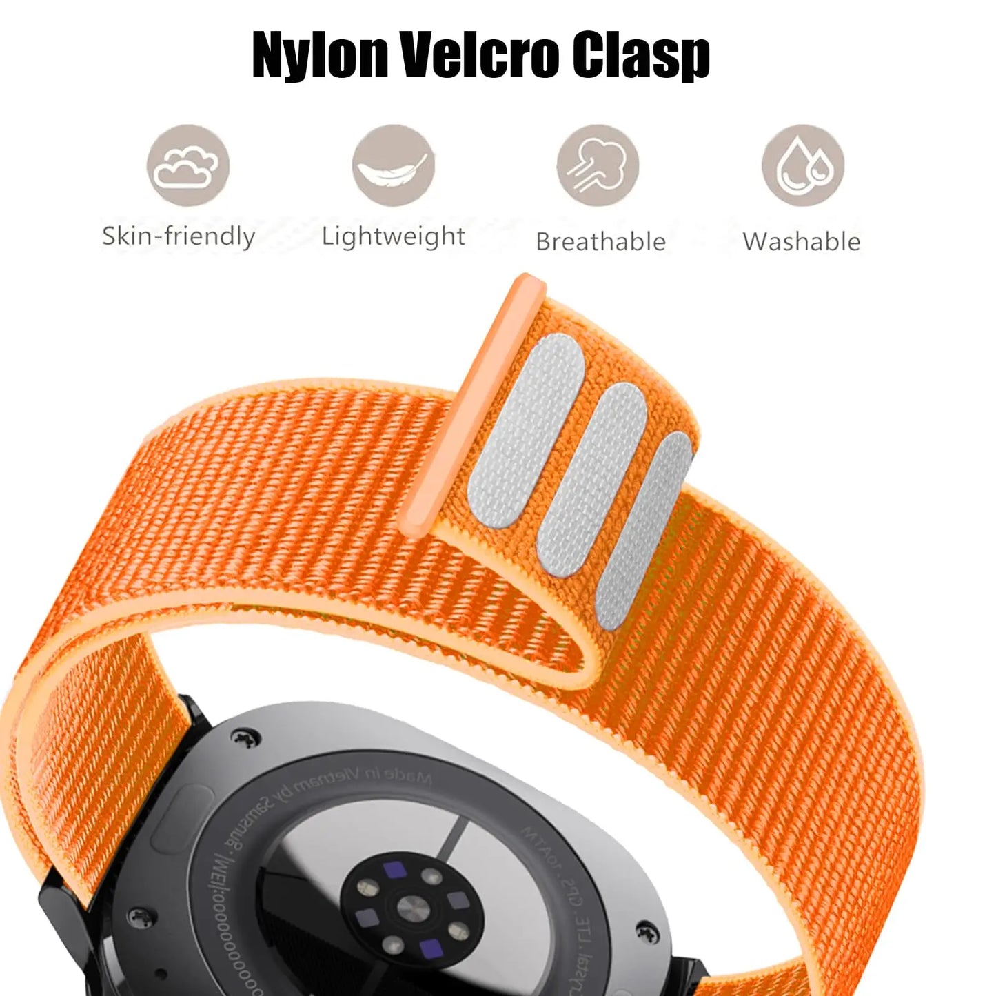 Nylon Loop For Samsung Galaxy Watch 7 Ultra Strap 47mm accessories Sport Metal connector bracelet Galaxy watch Ultra band 47 mm