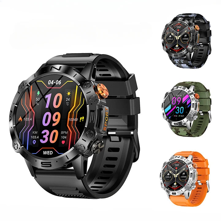 Smart Watch 2024 AMOLED HD Screen Clock Bluetooth Call Outdoor Sports Waterproof Long Life Smartwatch for Men Women for Xiaomi