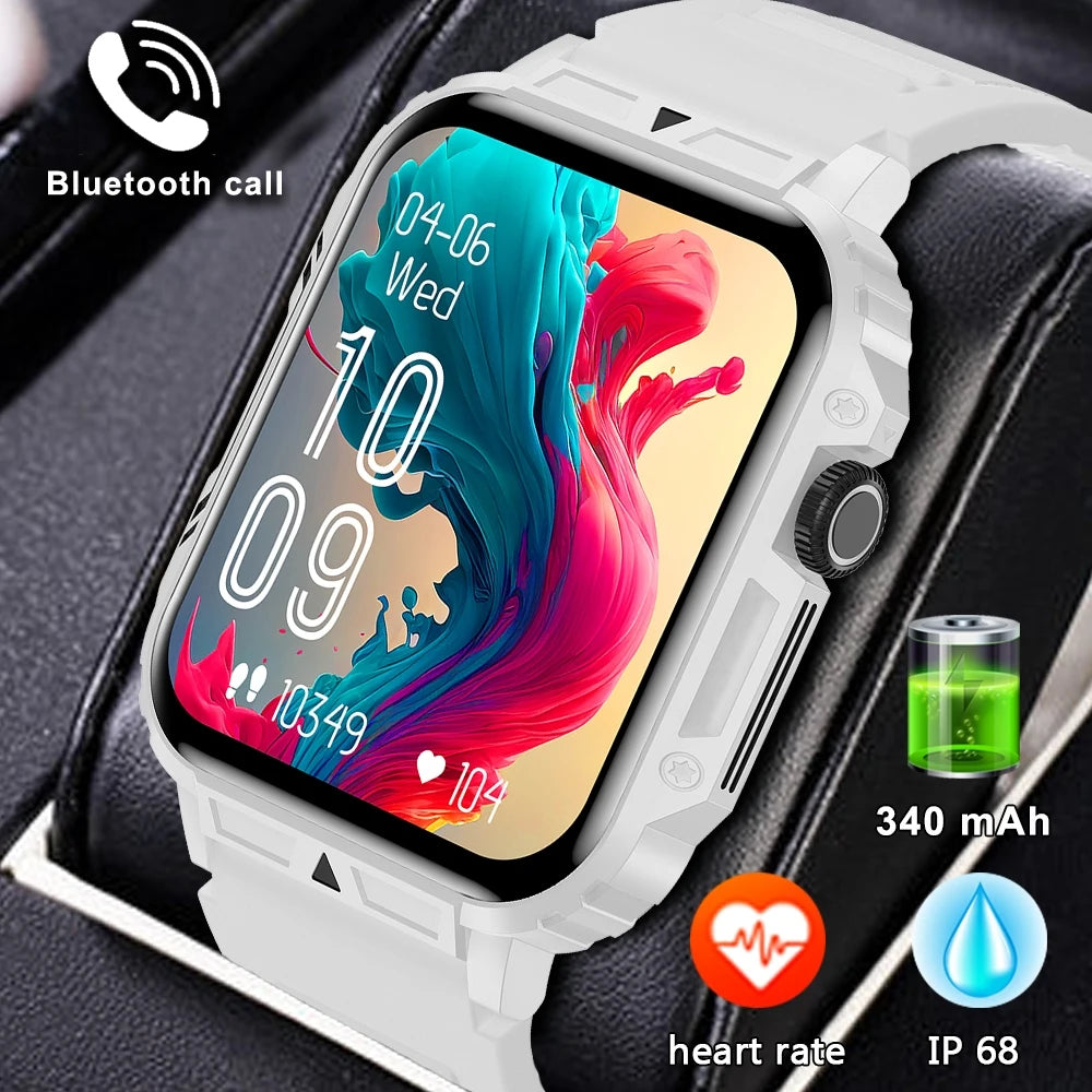 2024 New Men's Smart Watch 1.95 inch Colour Display Sports Fitness Health Monitoring Watches Bluetooth Call Smartwatch for Men