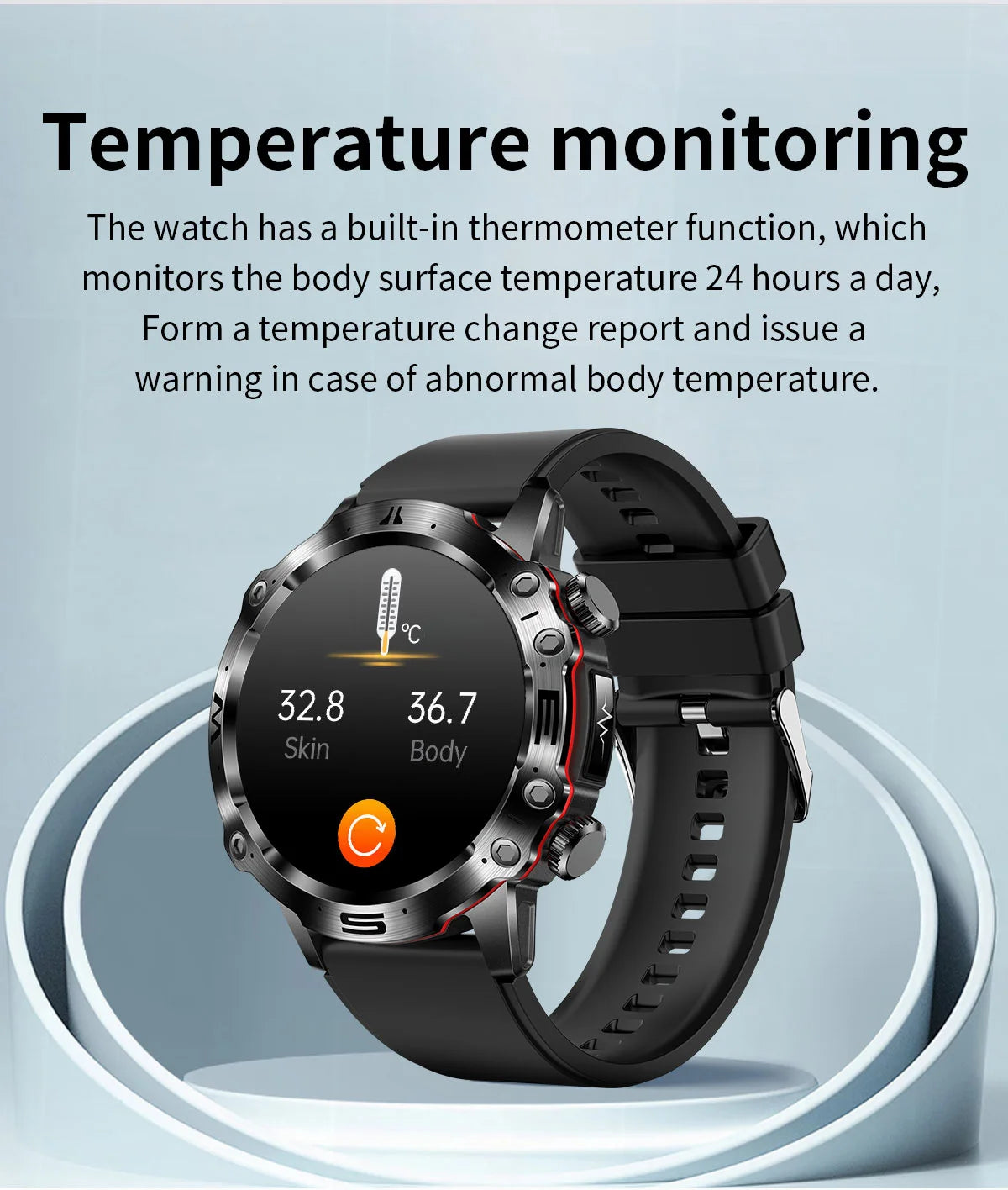 2024 New Smart Watch for Men Blood Glucose ECG Watches Lipids Uric Acid Fitness Tracker Clock Health Smartwatch Bluetooth Call