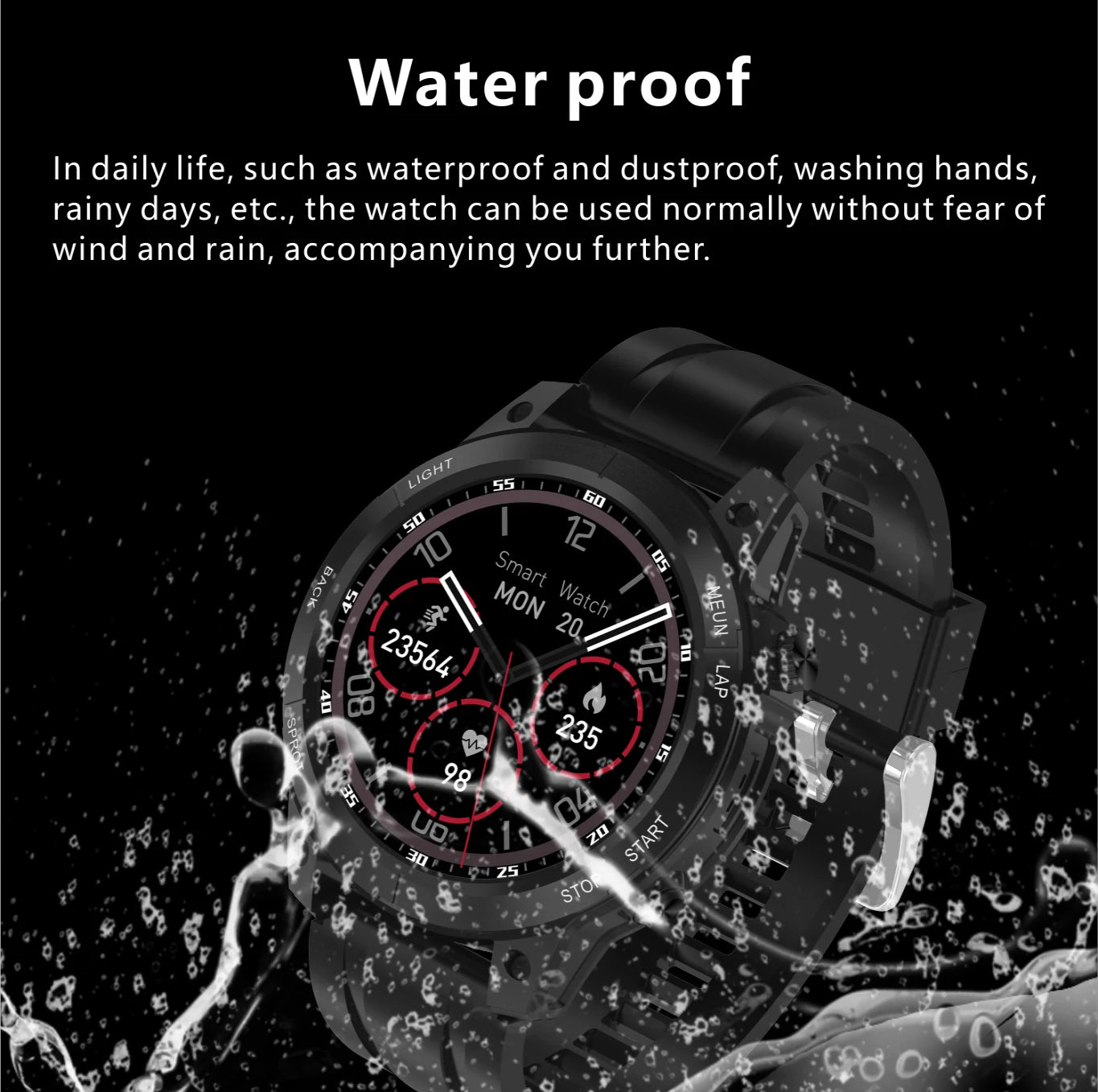 2024 New Men Blue Tooth Call 1.62" Outdoor Smart Watch Compass LED Lighting Map Sport Fitness Music Health Waterproof Smartwatch