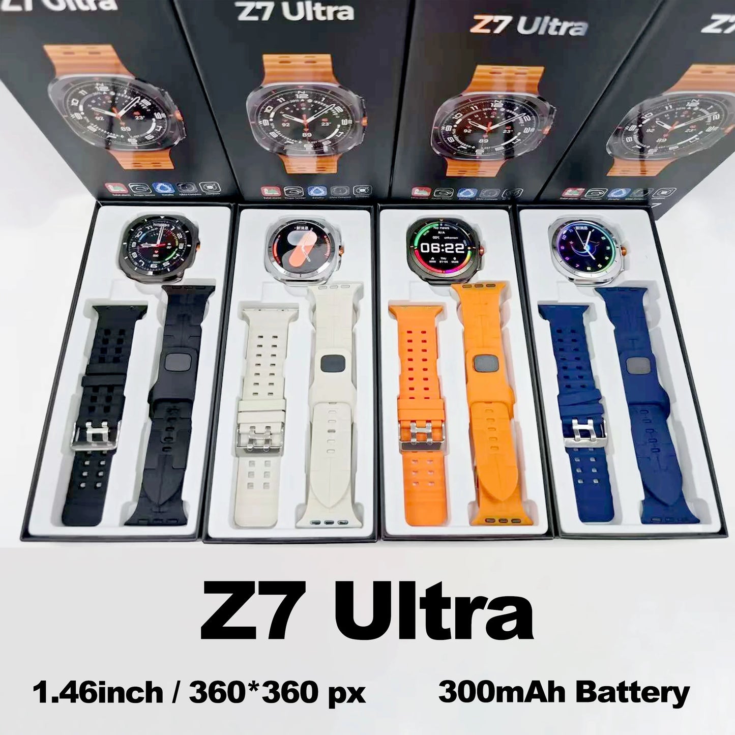 Z7 Ultra Smart Watch 2024 for Men Women Watch 7 Ultra Reloj 415*415 BT Call Outdoor Sport Compass Waterproof Smartwatches PK W7