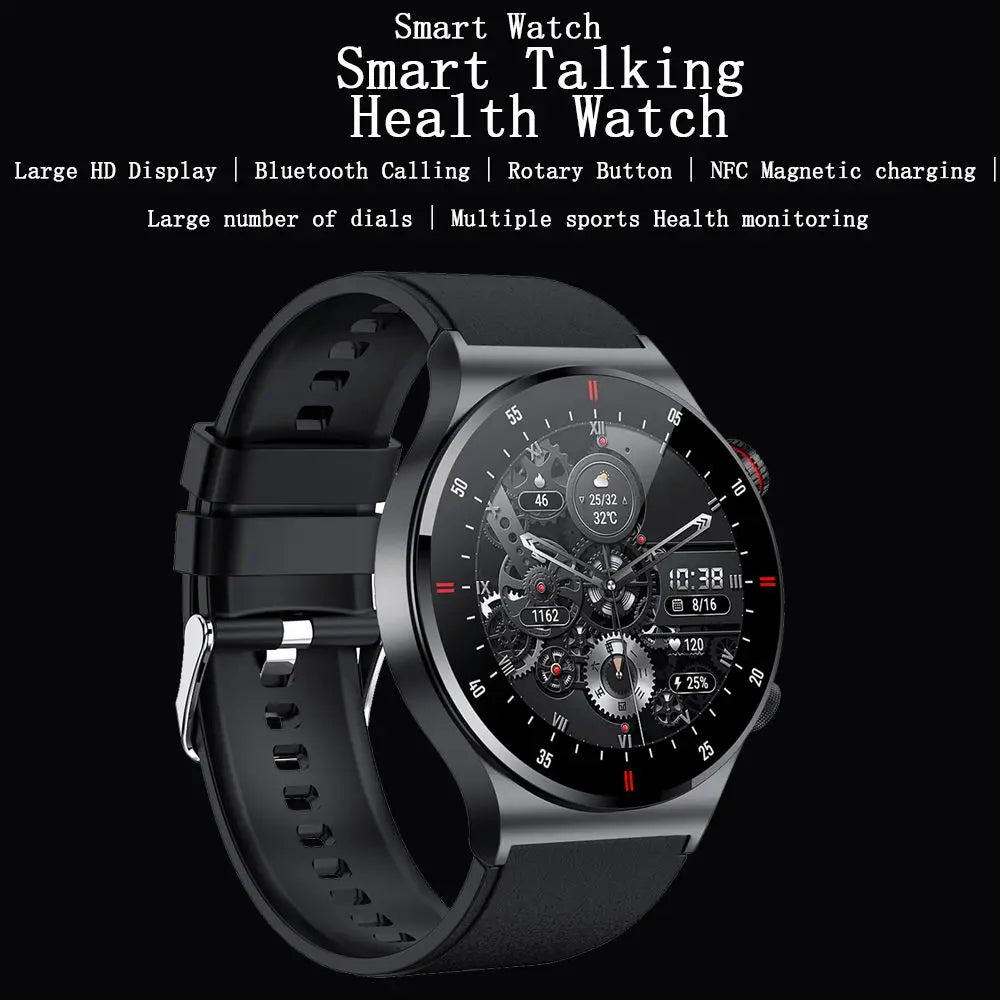 For Huawei Xiaomi 2024 New Men Smart Watch 1.28 Inch Screen Rotary Button Bluetooth Call NFC  Health Monitoring Smartwatch Women