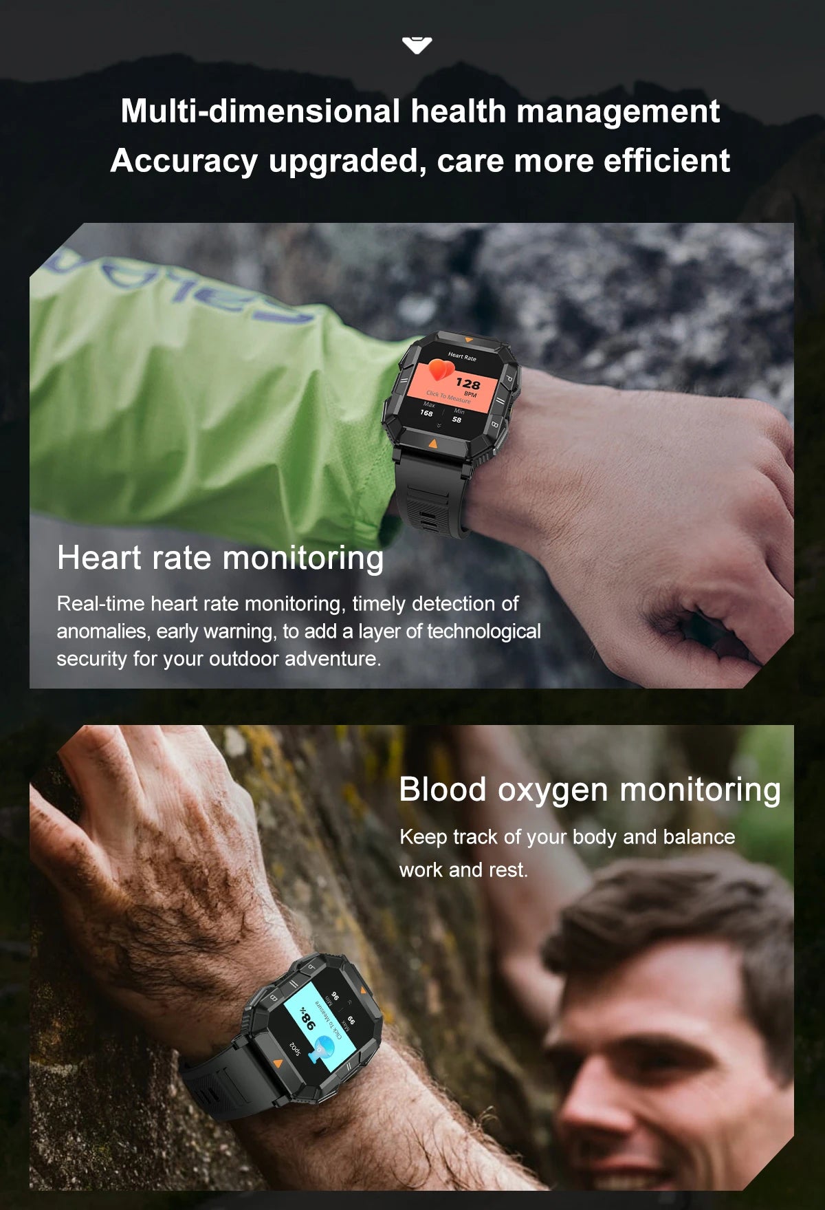 LIGE 2024 New Smart Watch Men Outdoor Waterproof Sport Fitness Watch For Xiaomi Huawei Bluetooth Call Health Monitor Smartwatch