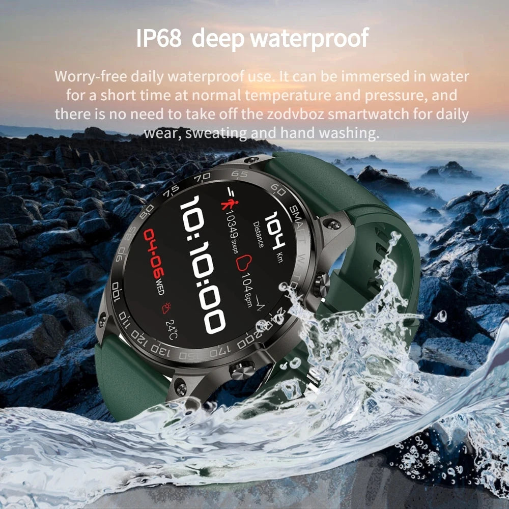 2024 AMOLED Smart Watch Men Always-on Display Hi-Fi Voice Call Sport Watches IP68 Waterproof Smartwatch For Huawei Xiaomi iPhone