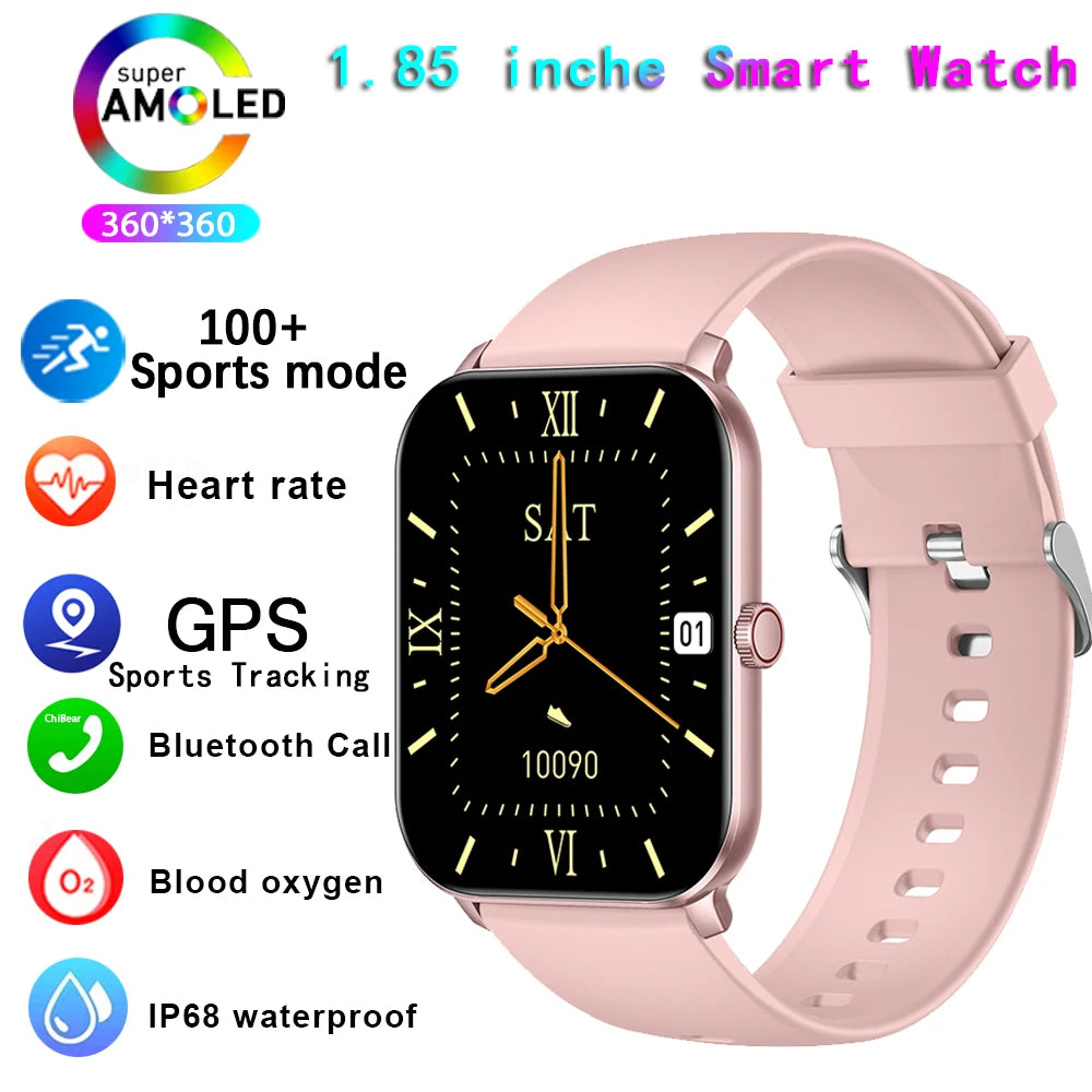 2024 NEW GTS 5 Fashion Women Smartwatch 1.85" AMOLED Display Bluetooth Call Sports Fitness Tracker Heart Rate Smart Watch Women