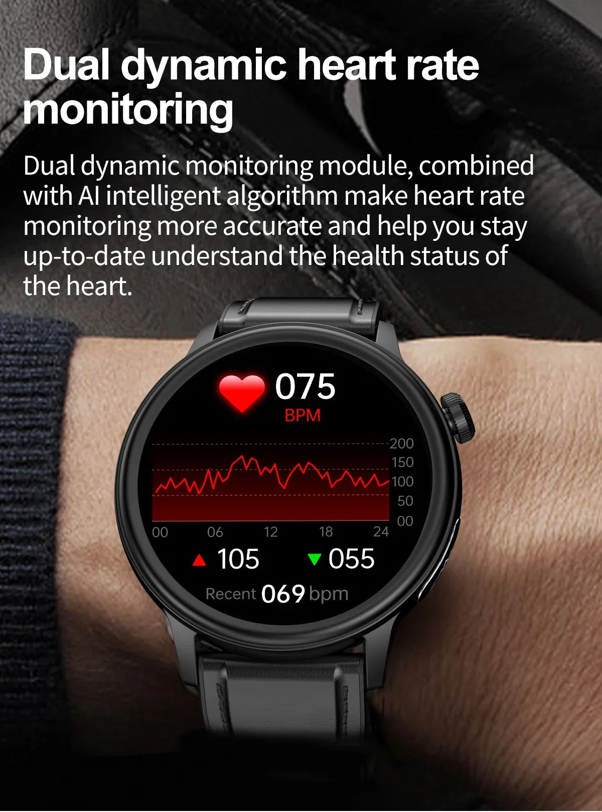 2024 NEW Fitness Tracker Smart Watch With ECG+PPG Men Non-invasive Blood Sugar Lipid Monitoring Bluetooth Call Health Smartwatch