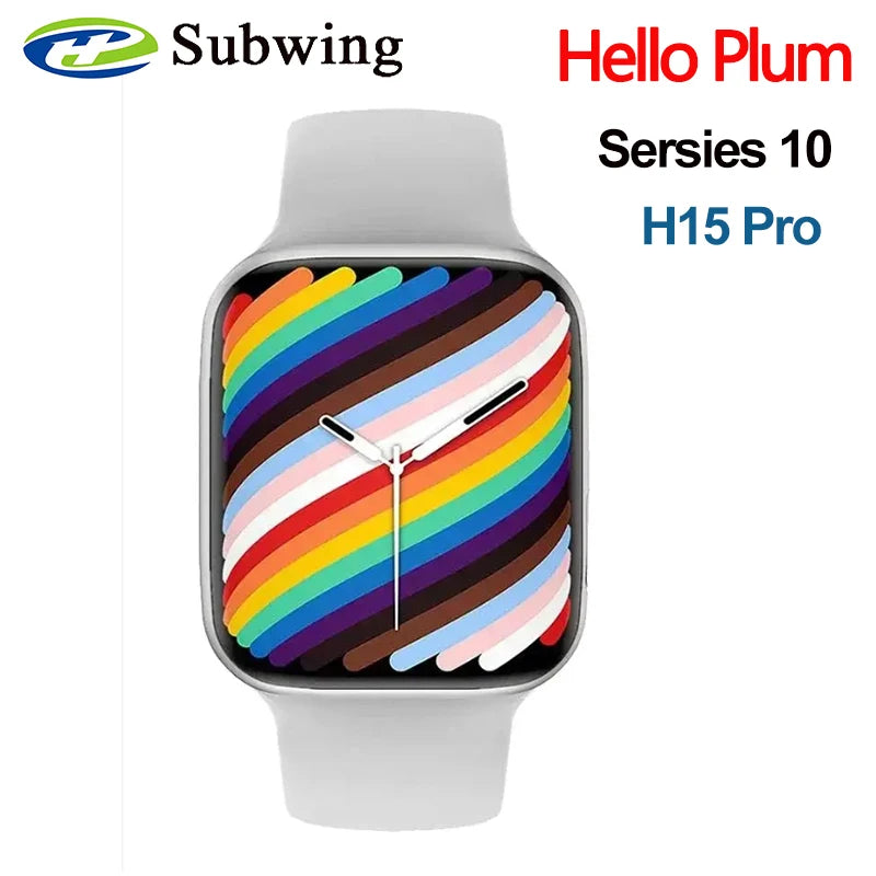 Hello Plum H15 Pro Smart Watch AMOLED 1GB Sersies 10 Local Music Photo Album ChatGPT Men Smartwatch Bluetooth Call 2024