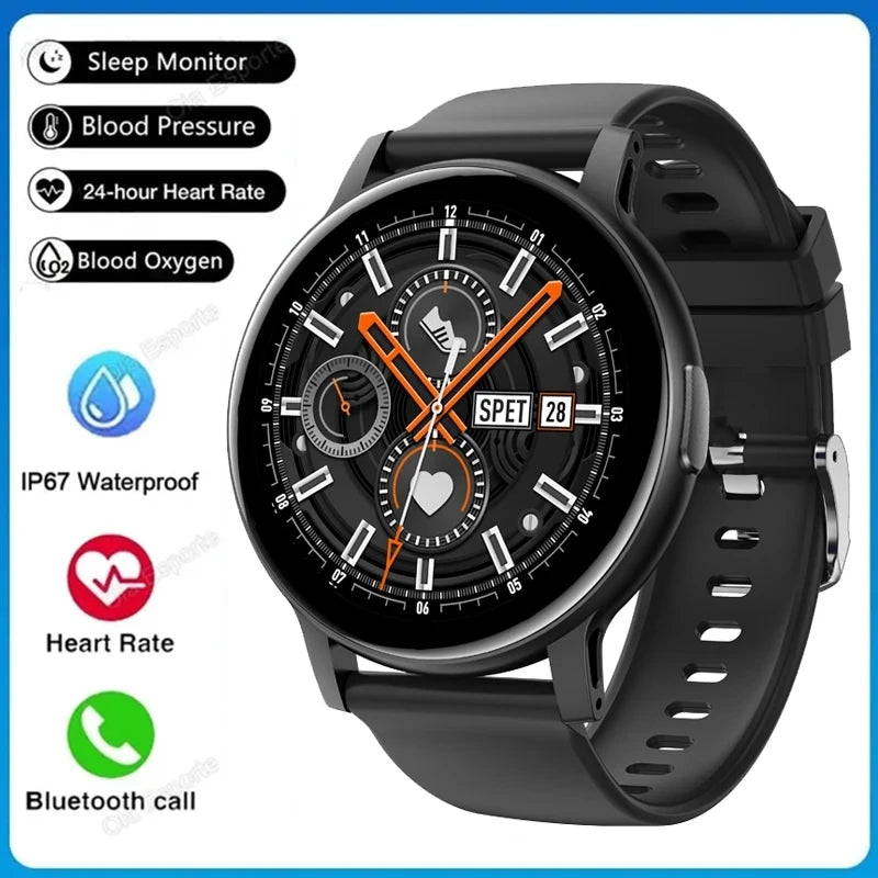 New ECG Smart Watch Men Heart Rate Voice Assistant GPS Tracker Blood Pressure Custom Dial Women Smartwatch 2024 Sport Waterproof