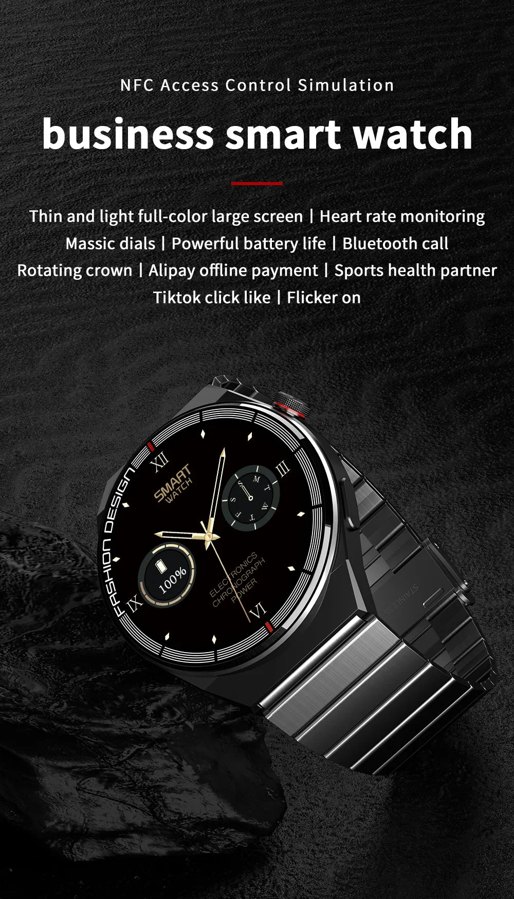 YTOM H4 PRO Max  Smartwatch  Waterproof Bluetooth Call Blood Pressure Fitness Tracker Sport Men Smart Watch IOS Android 2024