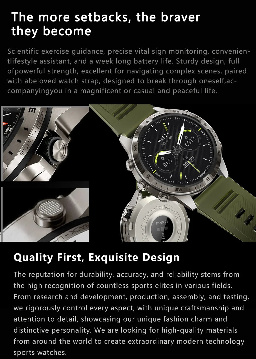 Smart Watch 2024 Gt45 Bluetooth Call Heart Rate Blood Oxygen Monitoring Outdoor Sports Dual Strap Smartwatch For Men And Women