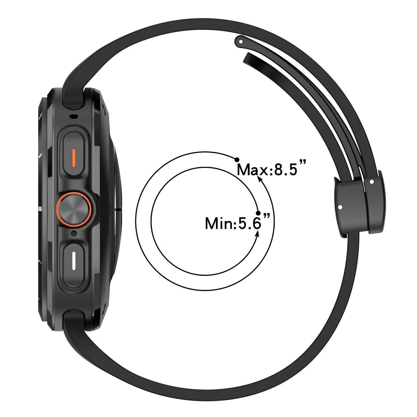 Magnetic Band for Samsung Galaxy Watch 7 Ultra 47mm No Gaps Silicone Strap Bracelet for Galaxy Watch 7 Ultra Watchband Correas