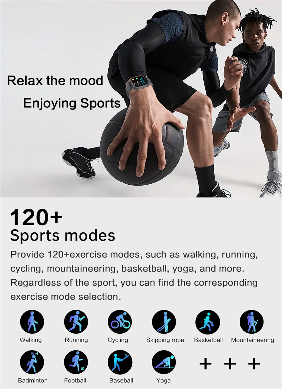 For HUAWEI Xiaomi 1.95INCH GPS Smartwatch Men Women Outdoor Waterproof Watch HD Screen 120+ Sport Mode Smart Watch Man 2024 NEW