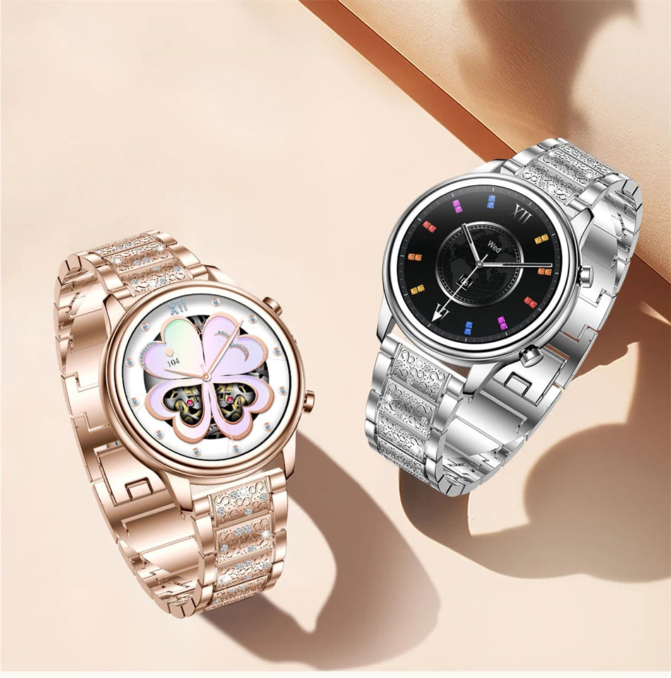 2024 New For Xiaomi 1.27 inch Women Smart Watch Heart Rate Health Custom Dial Ladies Fashion Bracelet Bluetooth Call SmartWatch